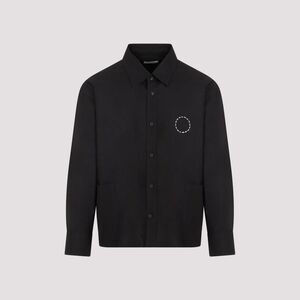 CRAIG GREEN Embroidered Detail Button-Up Shirt Men BLACK Shirts